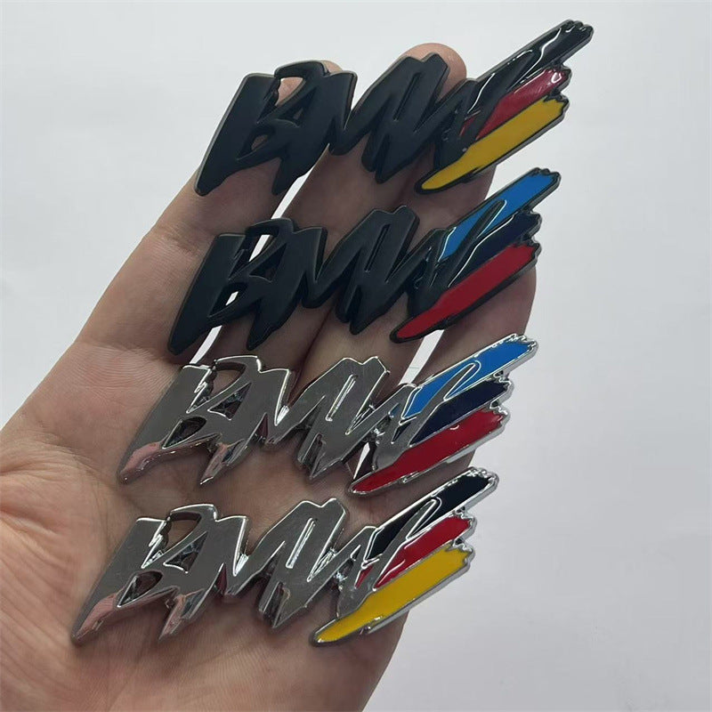 Suitable for BMW BMW fender side sticker M sticker car sticker modified 3 series 5 series X1X3 metal decorative tail sticker