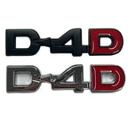 Applicable to Toyota D4D car logo Prado Highlander Road Cruiser 4x4 modified rear sticker, leaf sticker, car sticker