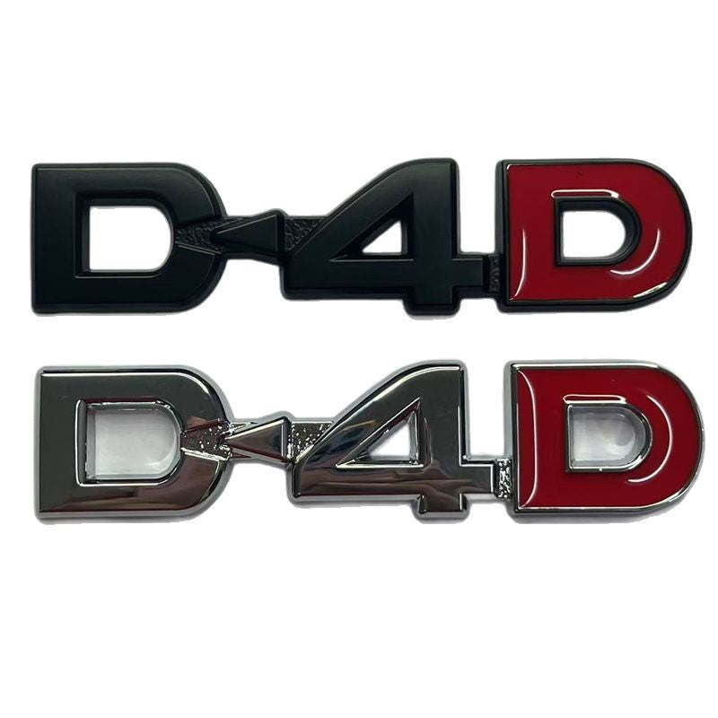 Applicable to Toyota D4D car logo Prado Highlander Road Cruiser 4x4 modified rear sticker, leaf sticker, car sticker