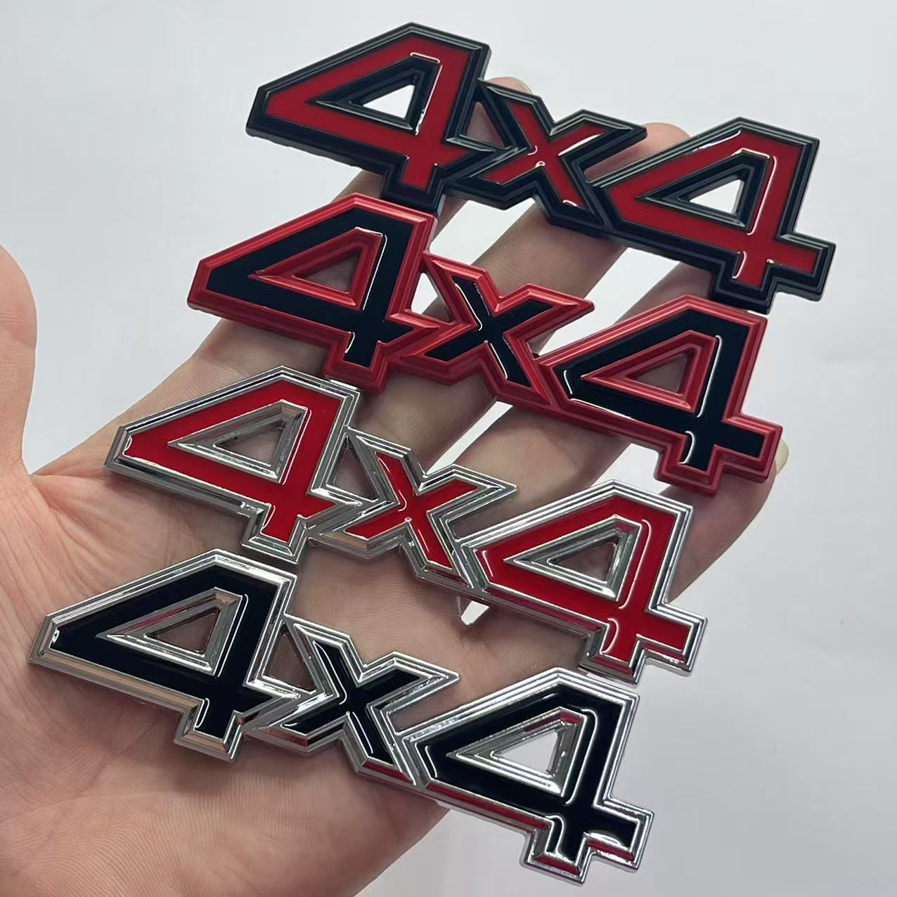 Off-road vehicle 4-wheel drive car sticker 4X4 body sticker modified body tailgate decorative sticker 3D three-dimensional sticker car sticker middle net sticker