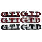 Suitable for Volkswagen POLO Golf 6 7 car logo side label GTI GTD tail label R car label modified metal label