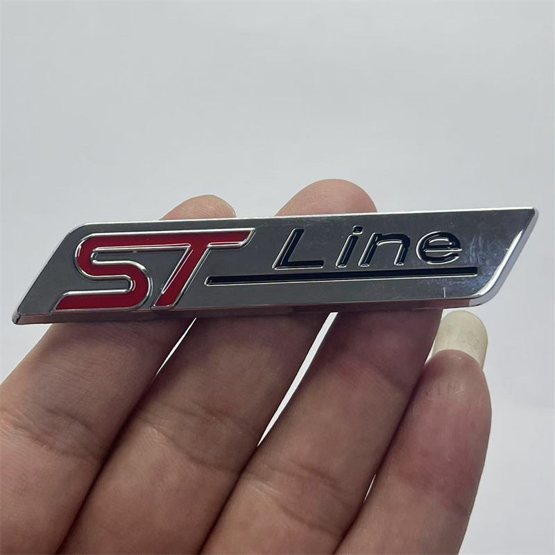 Applicable, Ford cutting-edge car sticker modified STline car logo metal label st line fender label, side label