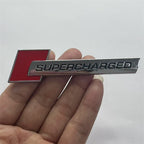 Suitable for SUPERCHARGED metal car labeling, turbocharged modified car metal sticker side sticker, applicable