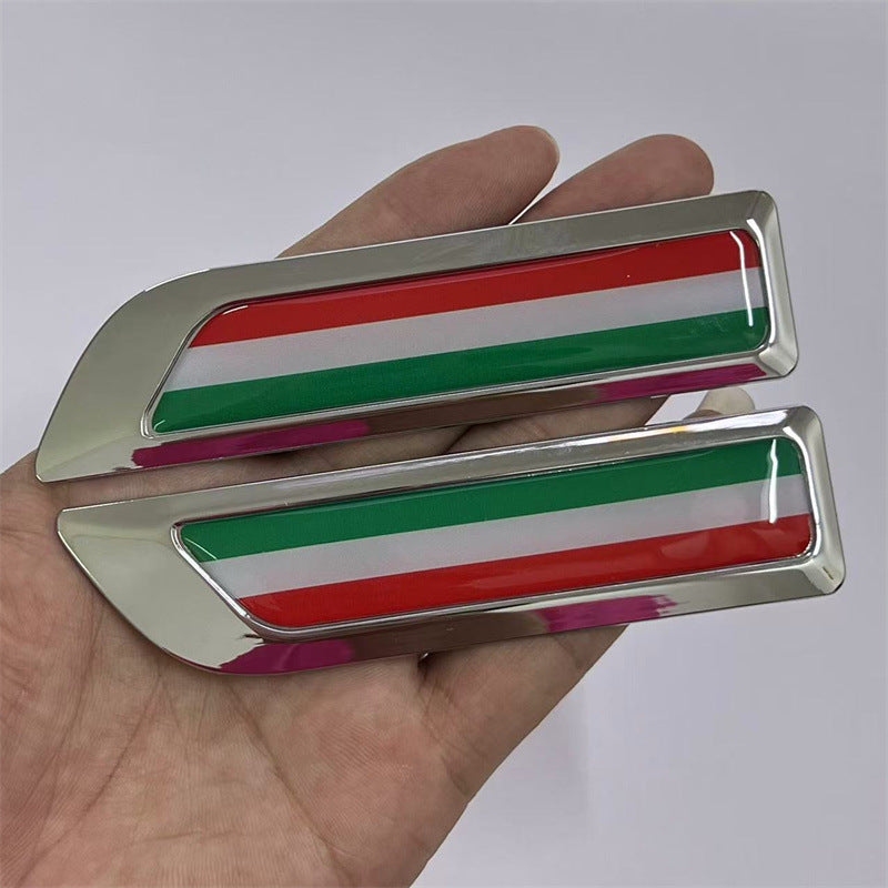 Applicable to automobiles UK Germany France USA Italy China, metal modified fender labeling, side labeling