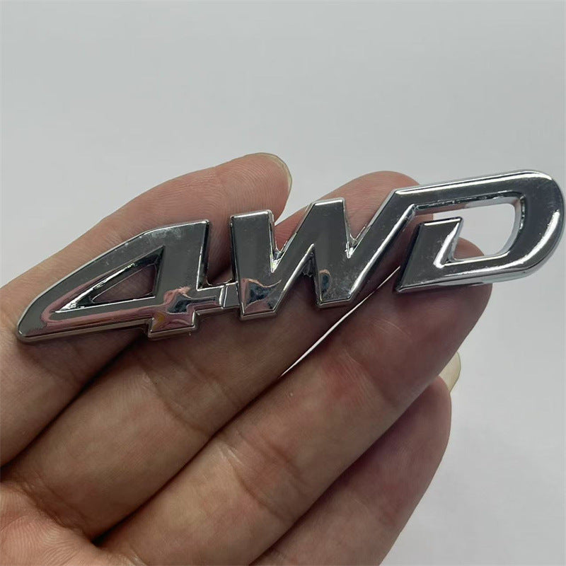 Suitable for decorative stickers RAV4 4WD car logo word label tail label RAV4 upgraded car sticker 4wd body sticker car logo