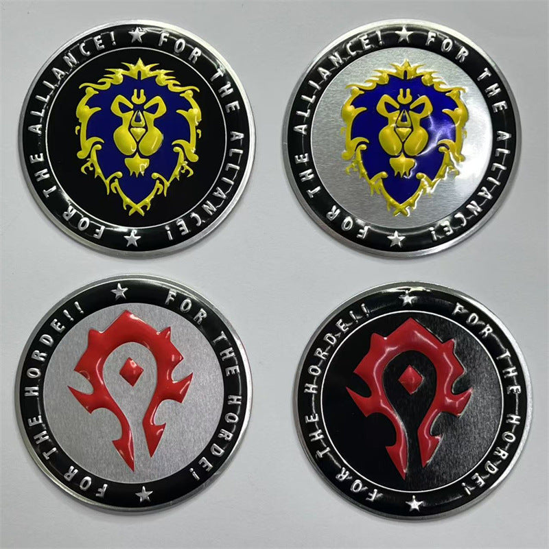 World of Warcraft car sticker wow car sticker for tribal alliance Warcraft car logo, fuel tank sticker rear scratch sticker