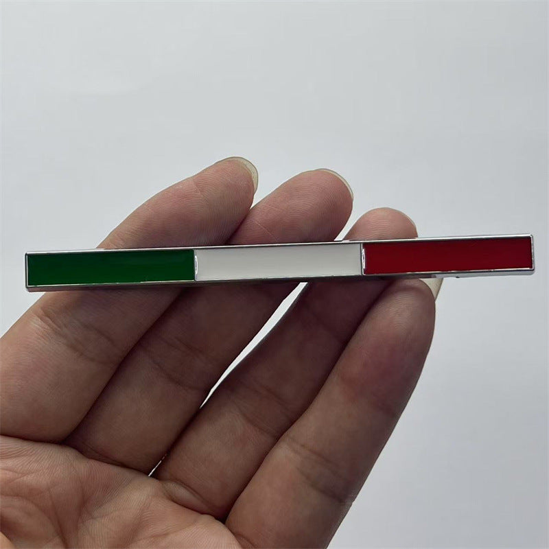 Cross-border hot sale, national flag car sticker, car flag metal side sticker, Germany, Italy, France tail sticker for loading cars