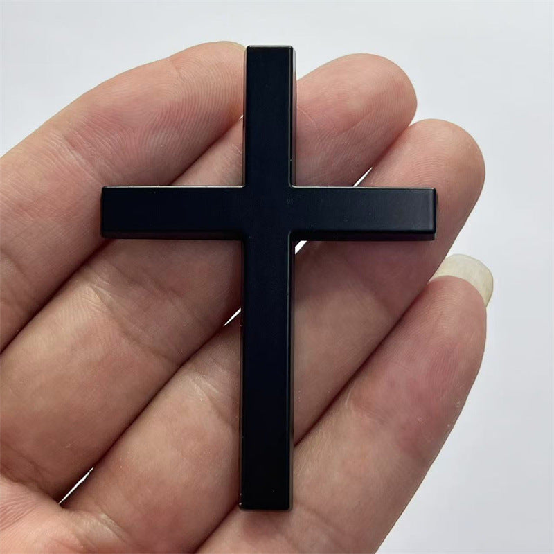 Car metal sticker 3D three-dimensional cross sticker scratch sticker rear sticker personalized body decoration leaf board car sticker
