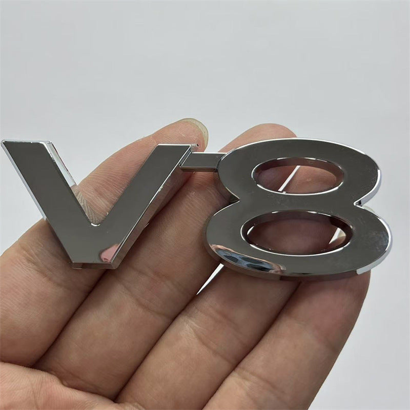 Suitable for Toyota Rand Cooluzer Overbearing Prado Modified V8 Digital English Displacement Standard Metal V8 Side Standard