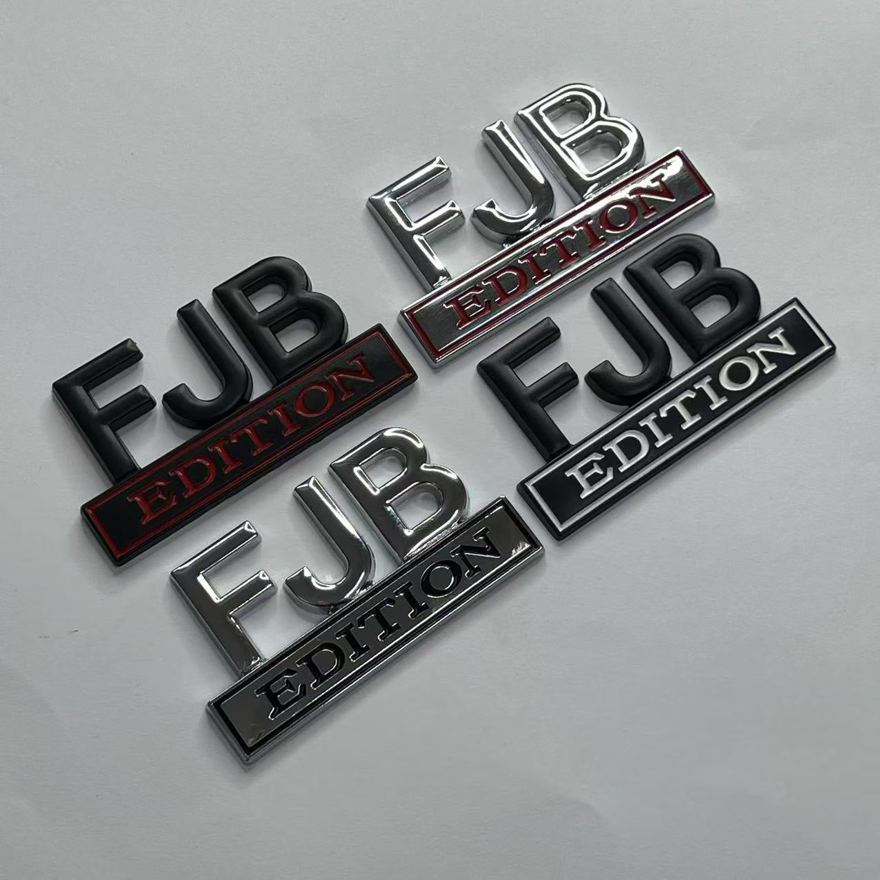 Cross-border exclusive supply, car modification label #FJB EDITION body sticker rear label FJB EDITION fender