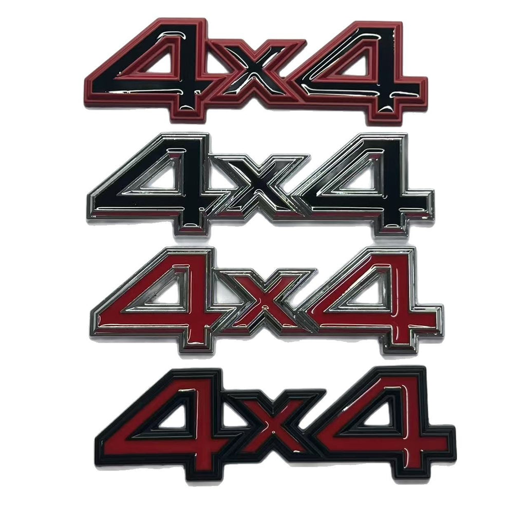 Off-road vehicle 4-wheel drive car sticker 4X4 body sticker modified body tailgate decorative sticker 3D three-dimensional sticker car sticker middle net sticker