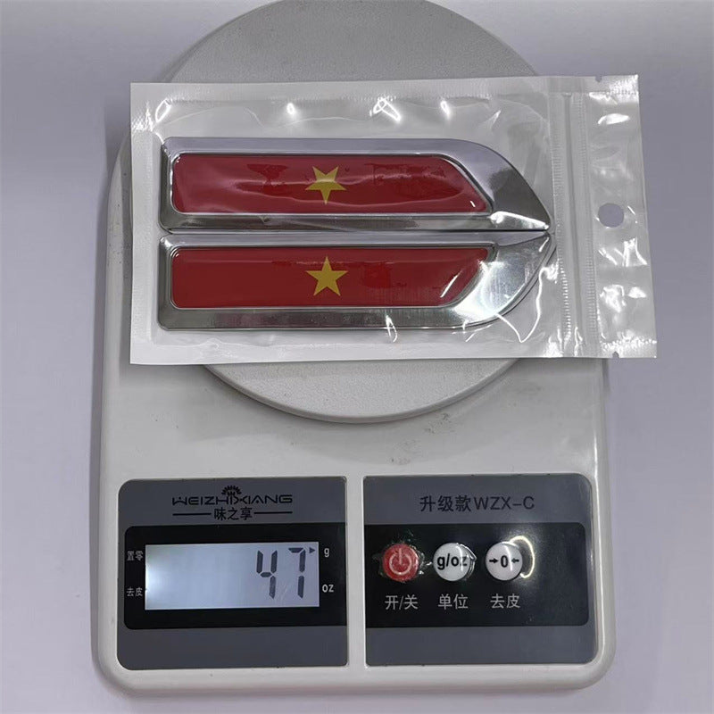 Applicable to automobiles UK Germany France USA Italy China, metal modified fender labeling, side labeling