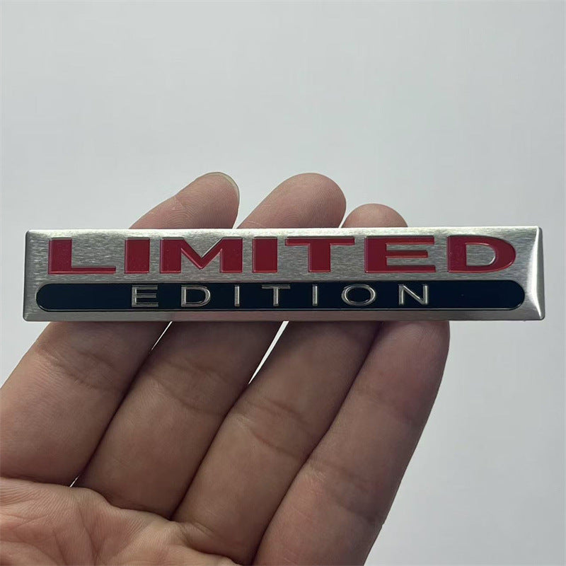 Cross-border LIMITED EDITION car logo, car modification SPECIAL EDITION metal car sticker, aluminum label