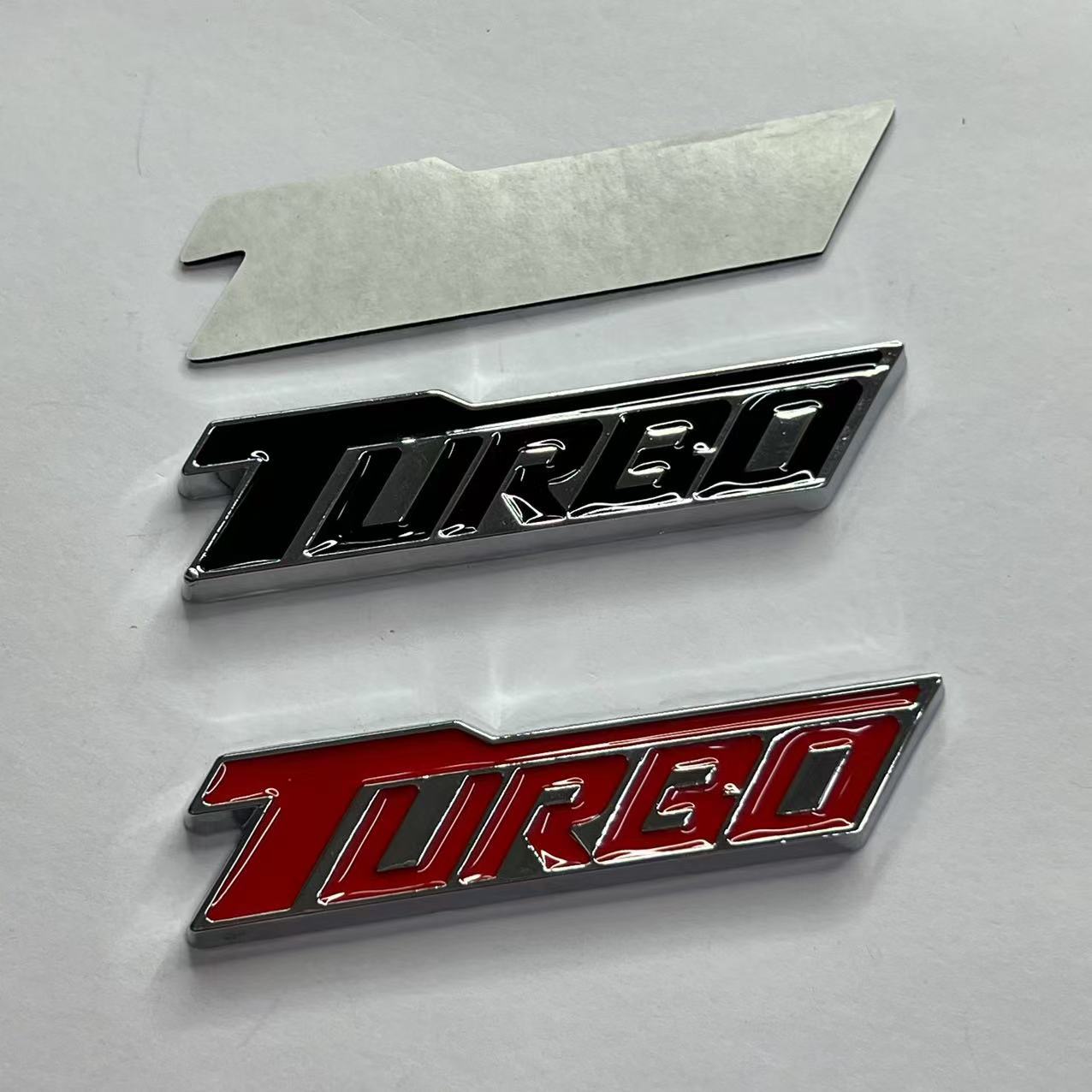 Car modification car logo turbocharged TURBO metal car sticker sports body sticker rear sticker side sticker decorative sticker