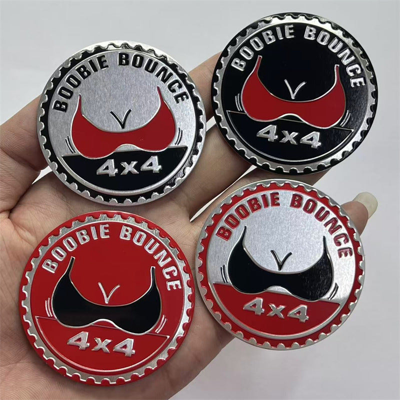 Applicable Jeep Off-Road 4X4 RATED Logo Wrangler Compass 4 Wheel Drive Sticker Metal Badge Aluminum Sticker