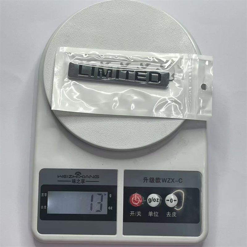 Metal limited edition car logo for jeep wrangler, compass, freelancer, free light car sticker