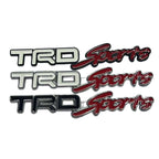 Auto metal car logo TRDsports label, fender car sticker TRDsports front logo modification, tail logo