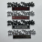 Cross-border supply Car modification label we the people Metal car sticker EDITION Body sticker Tail sticker