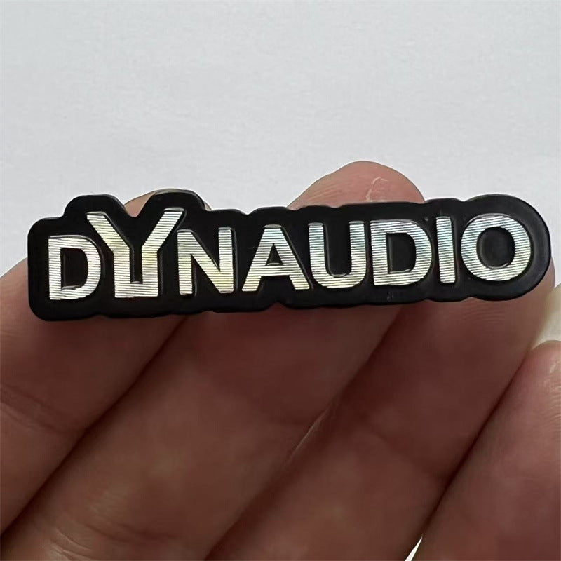 Applicable to automotive aluminum alloy Daner audio label, audio sticker, modified audio label DYNAUDIO labeling