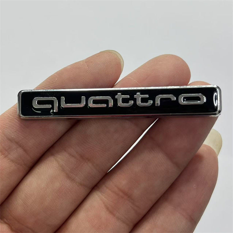 Suitable for Audi A4LQ5 Limited Edition Limited quattro metal logo interior tail label car sticker side label
