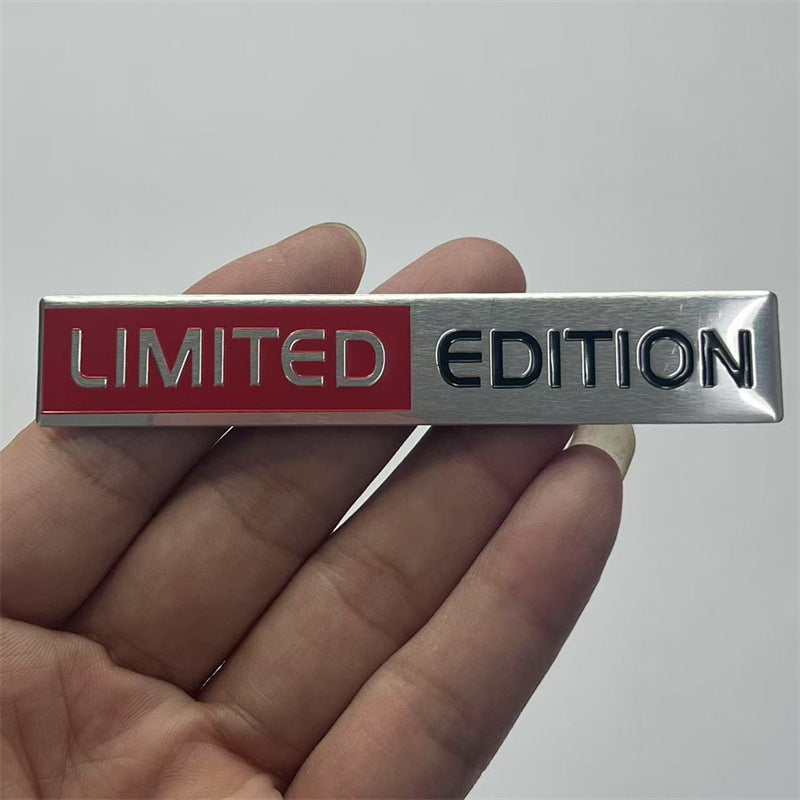 Cross-border LIMITED EDITION car logo, car modification SPECIAL EDITION metal car sticker, aluminum label