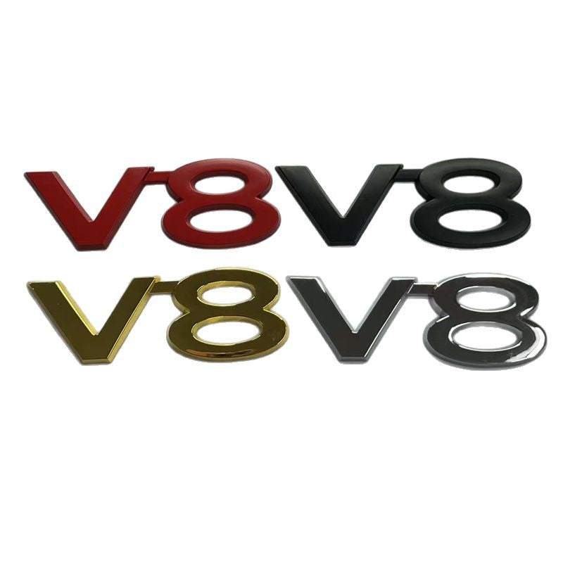 Suitable for Toyota Rand Cooluzer Overbearing Prado Modified V8 Digital English Displacement Standard Metal V8 Side Standard