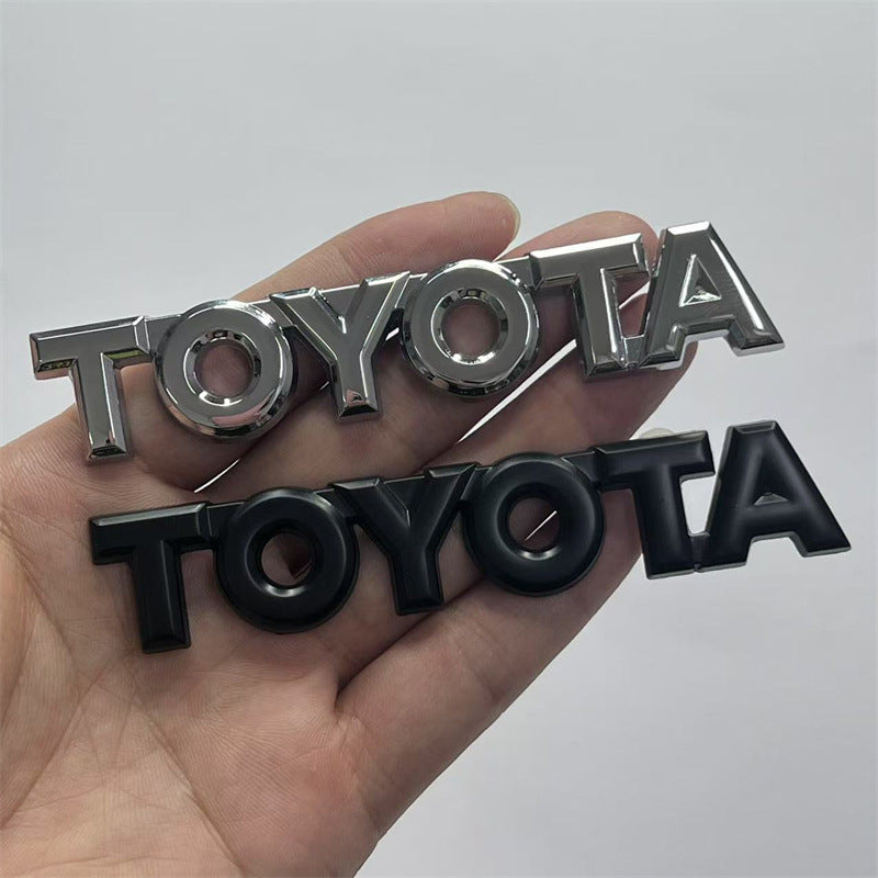 Suitable for Corolla Camry Ruizhi Corolla Crown Highlander Modified Metal TOYOTA Tailbox Labeling