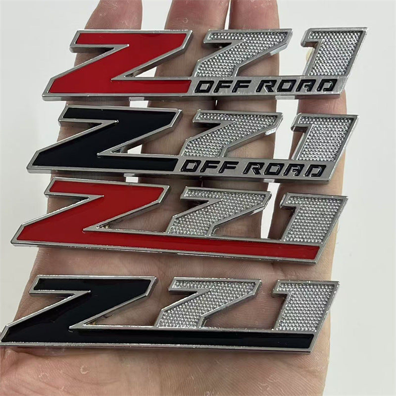 Auto metal modified car logo Z71 personalized metal car label Z71 car decoration car sticker, personalized tail sticker