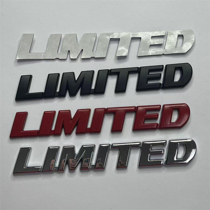 Suitable for Toyota Highlander LIMITED English car sticker, Highlander LIMITED metal modification label