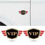 Car VIP car metal car sticker 3d three-dimensional side label personalized creative body decoration modification sticker supplies tail label