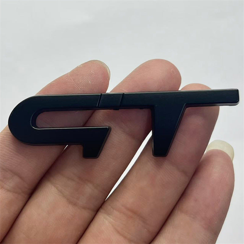 Suitable for Renault Clio small steel cannon modification labeling, Kia car logo GT label RS sticker car side label rear label