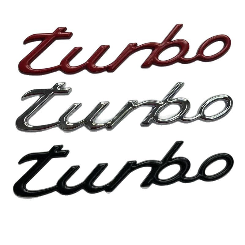 New car personalized metal turbocharged car logo modified sports turbo car logo car sticker body sticker tail label