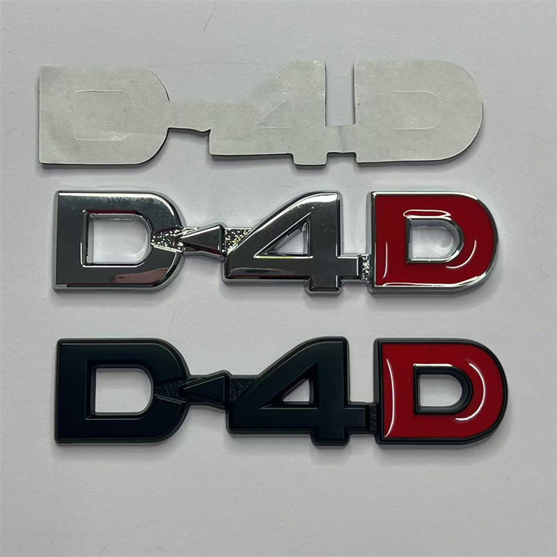 Applicable to Toyota D4D car logo Prado Highlander Road Cruiser 4x4 modified rear sticker, leaf sticker, car sticker