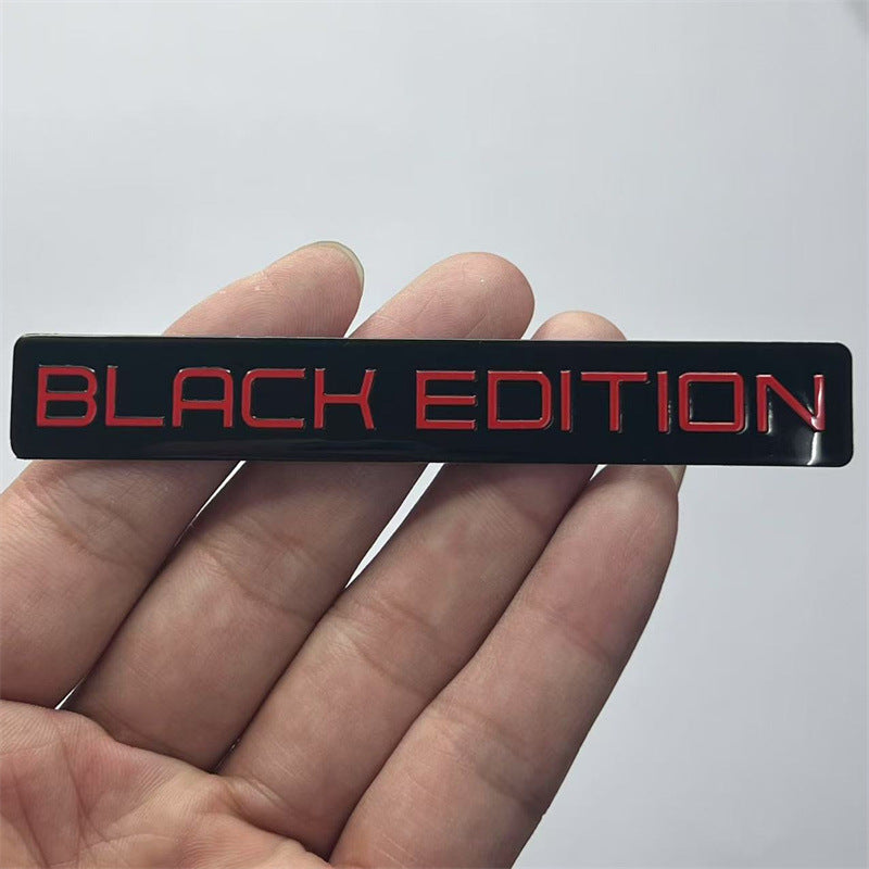 Black edition sticker, badge, Darth Vader metal sticker, all black body sticker rear sticker