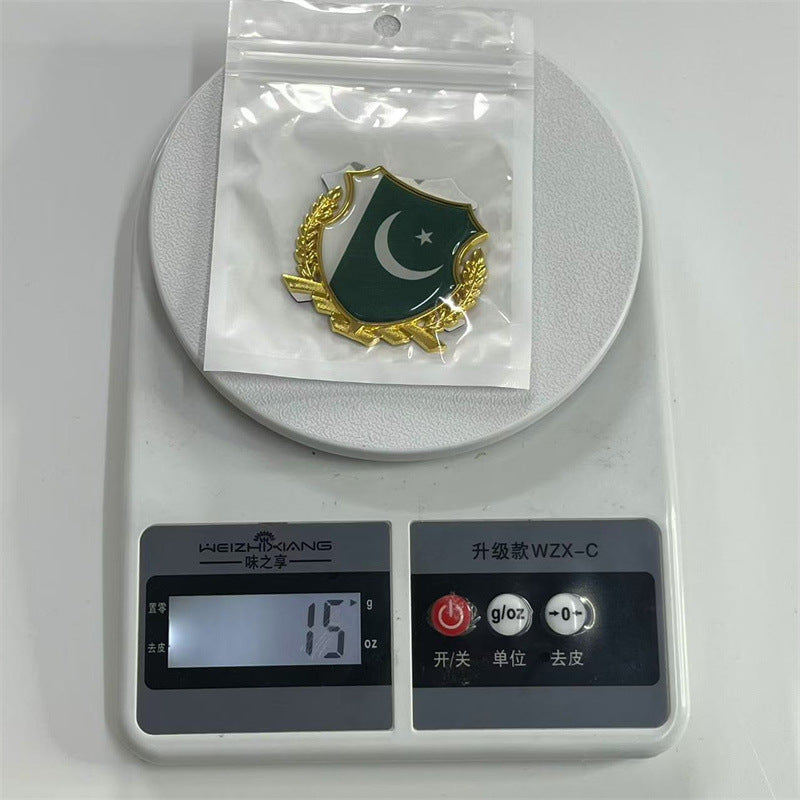 汽车车贴国旗金属巴基斯坦车贴侧标个性立体车标装饰贴纸划痕遮挡