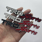 Auto metal car logo TRDsports label, fender car sticker TRDsports front logo modification, tail logo