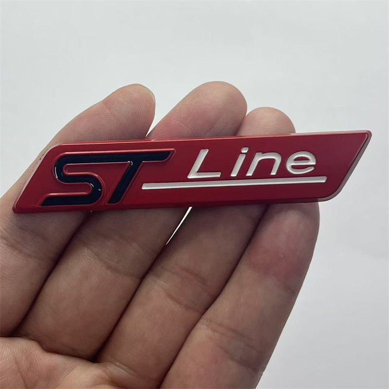 Applicable, Ford cutting-edge car sticker modified STline car logo metal label st line fender label, side label