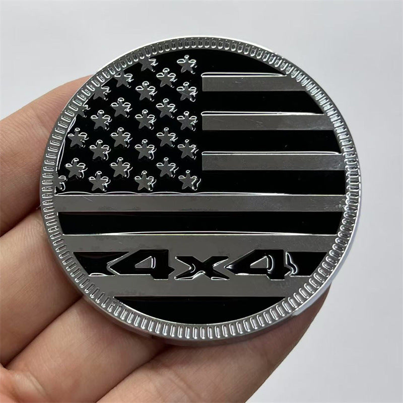 The new 4x4 American flag decorative sticker is suitable for Jeep, Chevrolet, pickup truck modified 4x4 American flag car sticker
