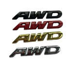 Car AWD metal car logo, modified trunk tail label, small AWD displacement label, side label, leaf board car sticker