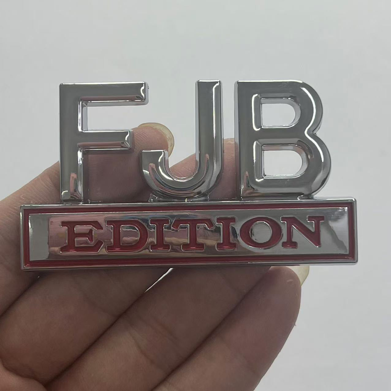 Cross-border exclusive supply, car modification label #FJB EDITION body sticker rear label FJB EDITION fender