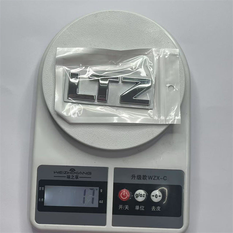 Suitable for Chevrolet Copache Saboban Corvette LTZ car logo, labeling tail label, metal modification label