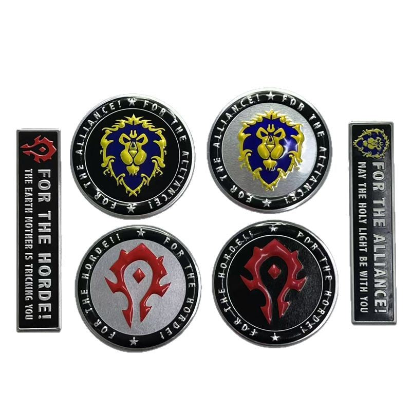 World of Warcraft car sticker wow car sticker for tribal alliance Warcraft car logo, fuel tank sticker rear scratch sticker