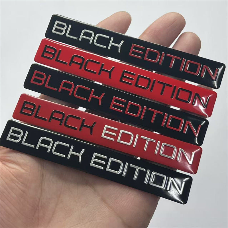 Black edition sticker, badge, Darth Vader metal sticker, all black body sticker rear sticker