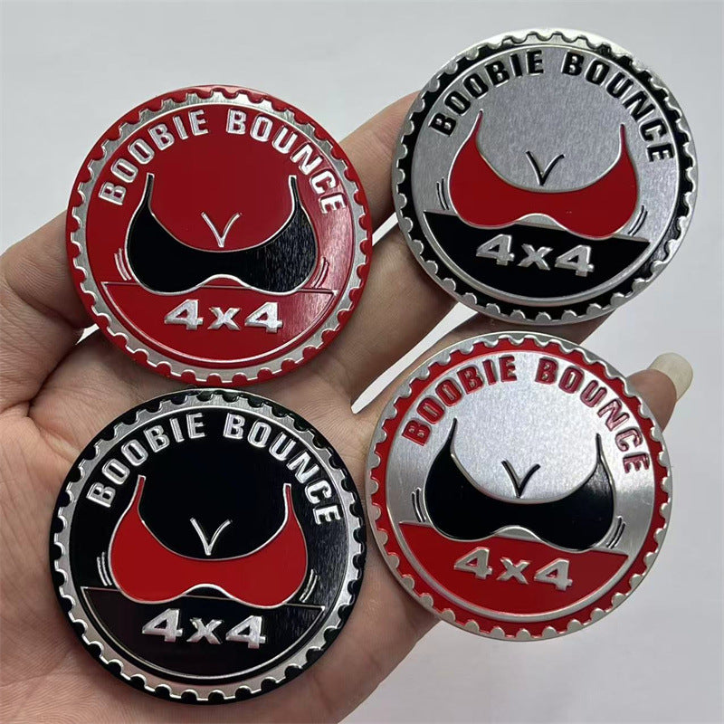 Applicable Jeep Off-Road 4X4 RATED Logo Wrangler Compass 4 Wheel Drive Sticker Metal Badge Aluminum Sticker