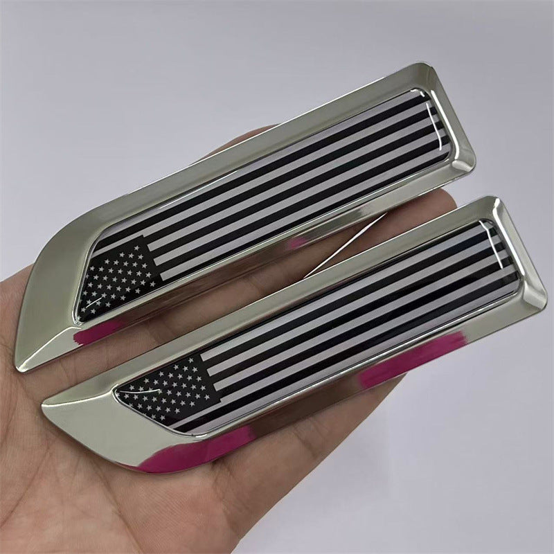 Applicable to automobiles UK Germany France USA Italy China, metal modified fender labeling, side labeling