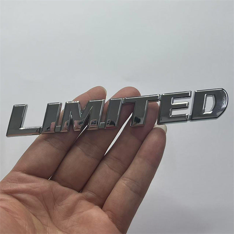 Suitable for Toyota Highlander LIMITED English car sticker, Highlander LIMITED metal modification label