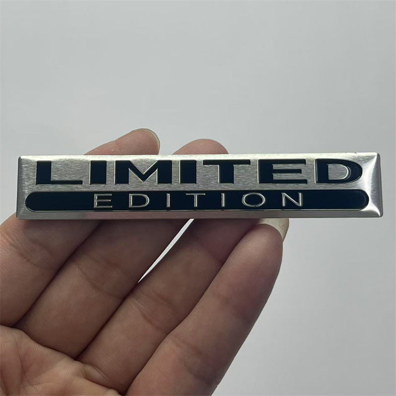 Cross-border LIMITED EDITION car logo, car modification SPECIAL EDITION metal car sticker, aluminum label