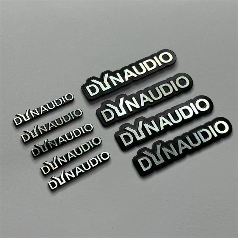 Applicable to automotive aluminum alloy Daner audio label, audio sticker, modified audio label DYNAUDIO labeling