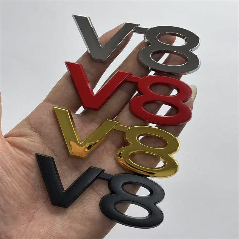 Suitable for Toyota Rand Cooluzer Overbearing Prado Modified V8 Digital English Displacement Standard Metal V8 Side Standard