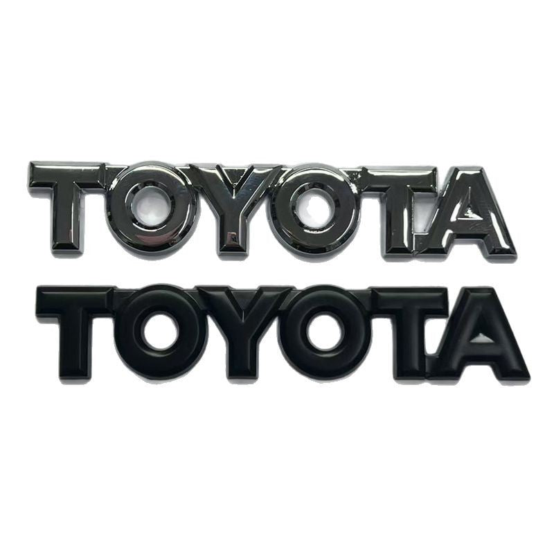 Suitable for Corolla Camry Ruizhi Corolla Crown Highlander Modified Metal TOYOTA Tailbox Labeling